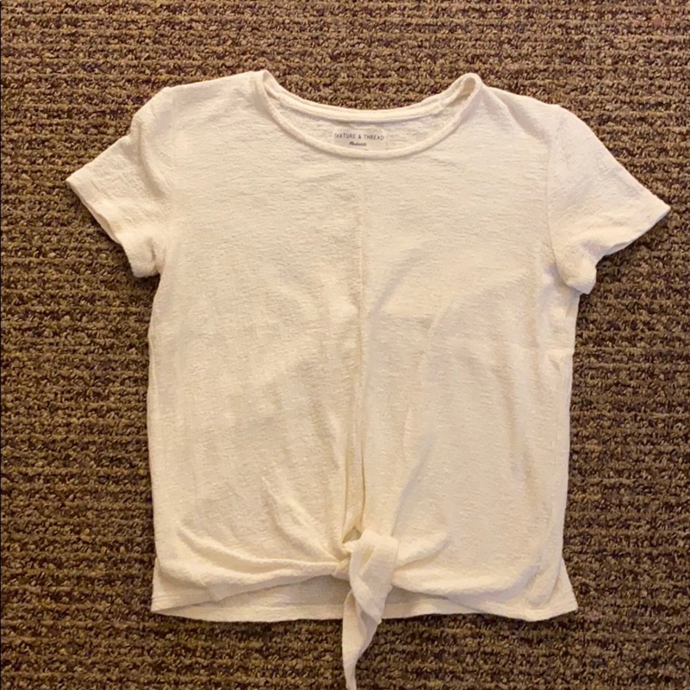 Madewell Texture & Thread Tie front Shirt